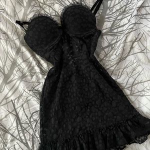 Victoria Secret black LaCie slip dress